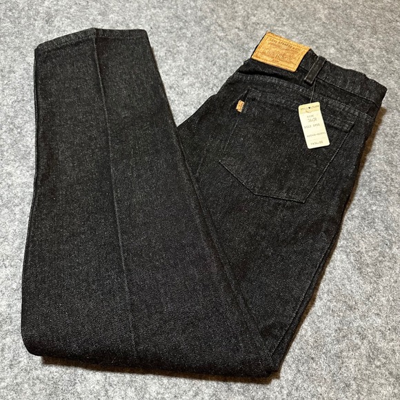 Levi's Other - NWT Vtg 90s Levis 540 Black Jeans 36x30 USA Brown Tab Leather Patch DEADSTOCK